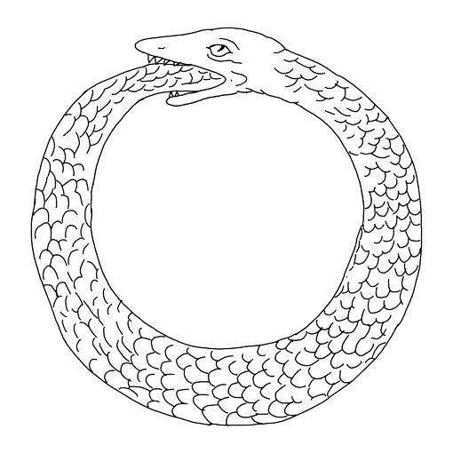 swirling ouroborus