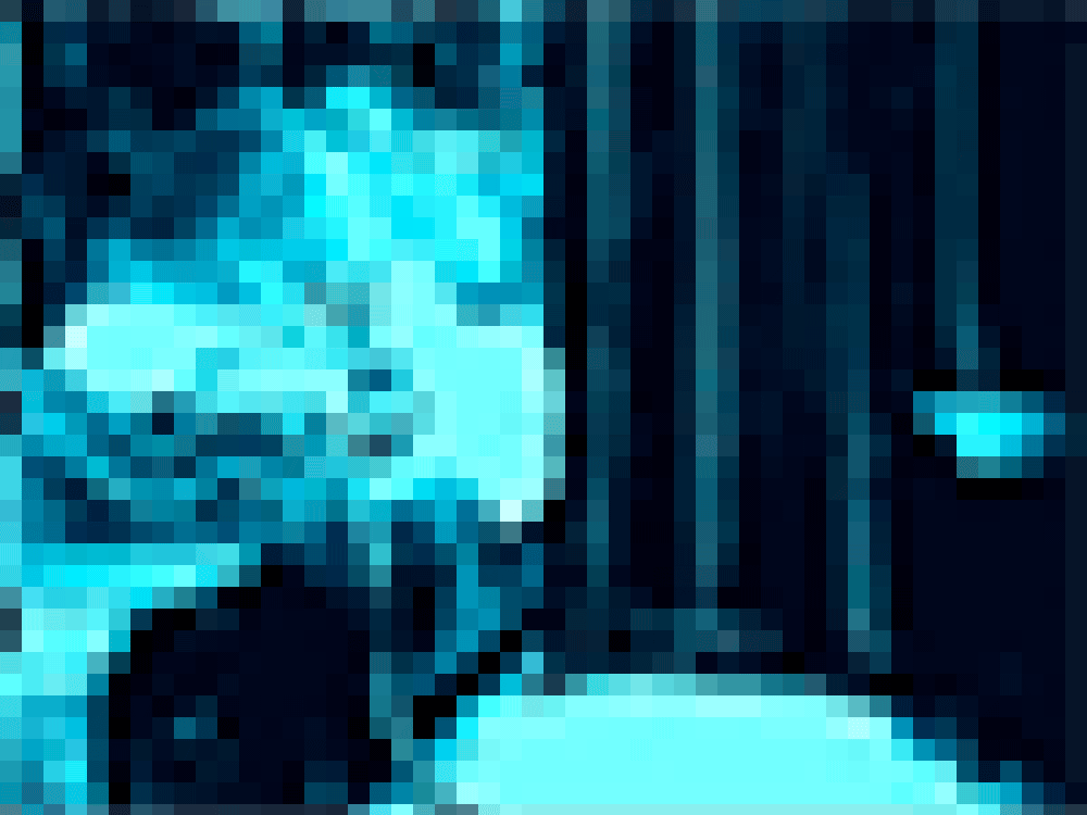 pixel room with dots